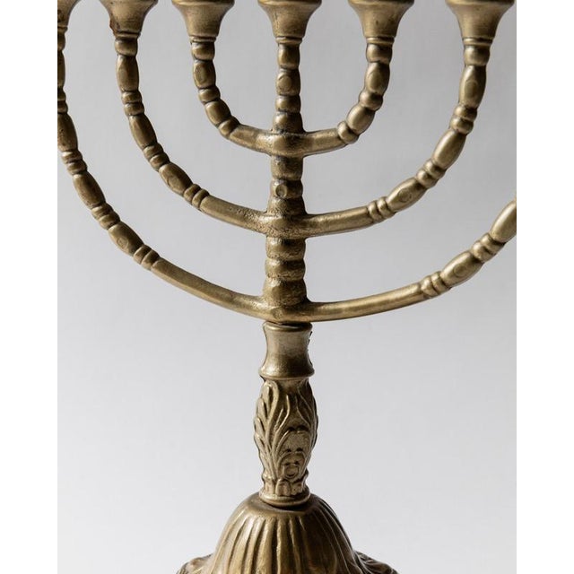Vintage Brass Candleholder, 1950s For Sale - Image 4 of 11