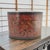 A large traditional Chinese lacquer wedding hat box decorated with the auspicious dragon and phoenix, symbols of imperial...