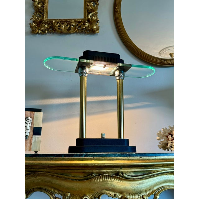 Postmodern Table Lamp attributed to Robert Sonneman, 1980s For Sale - Image 6 of 10