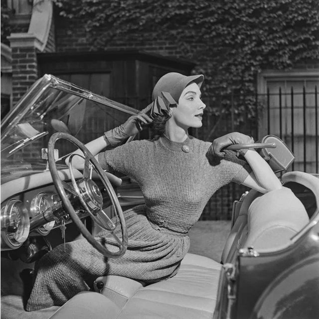 Modelling For Saks Fifth Avenue 1955 by Slim Aarons Slim Aarons Limited Estate Edition A young woman modelling for a Saks...