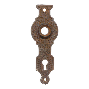 Antique Cast Iron Victorian Passage Door Back Plate
