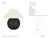 Kelly Wearstler by Visual Comfort Signature Lindo 14" Accent Lamp in Nocturne with Linen Shade Designer: Kelly Wearstler...