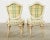 Set of Four Venetian Parcel Gilt Painted Shield Back Dining Chairs For Sale - Image 11 of 13