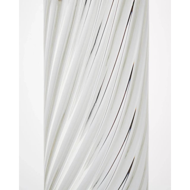 2010s Murano Mercury Glass Spiral Lamps For Sale - Image 5 of 9