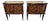 Mid-Century Modern Italian Art Deco Nightstands in Walnut with Glass Top, 1950s, Set of 2 For Sale