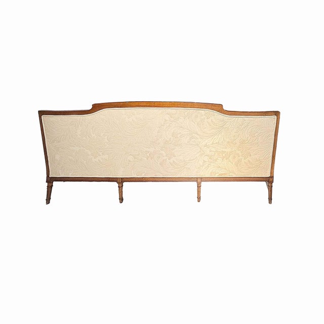 French Antique French Louis XVI Style Sofa For Sale - Image 3 of 9