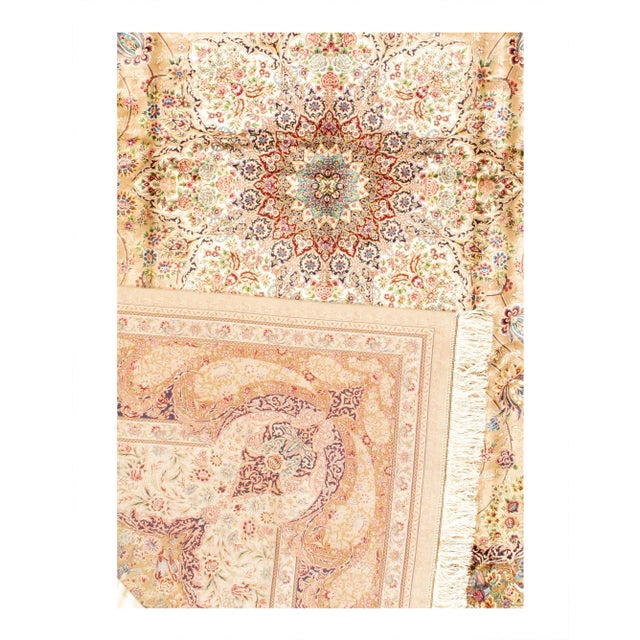 Traditional Pasargad DC Exquisite Design Paris Palace Fine Power Loom v. Silk Rug For Sale - Image 3 of 3