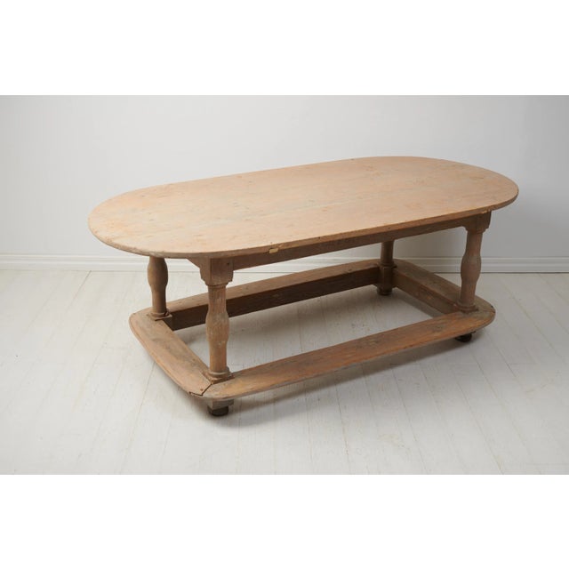 Swedish Baroque Pine Centre Table, 1758 For Sale - Image 4 of 13