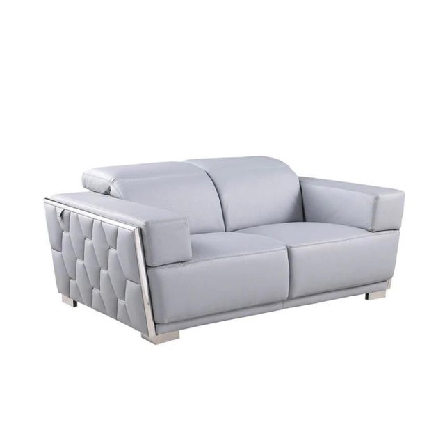 Casa Milano Hexor Light Blue 3-Piece Living Room Set For Sale - Image 4 of 5