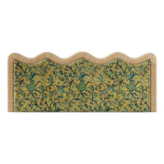 Fidji Headboard in Rattan with Particle Board and HR Foam by Popus Editions For Sale