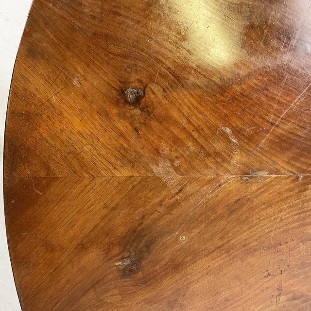 Italian Round Wood Dining Table, 1800s For Sale - Image 9 of 16