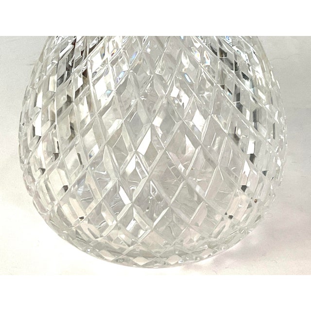 1980s Rogaska-Premier Slovenian-Luxury Handmade Lead Crystal Diamond Point .12 Inch Bouquet Vase For Sale - Image 5 of 11