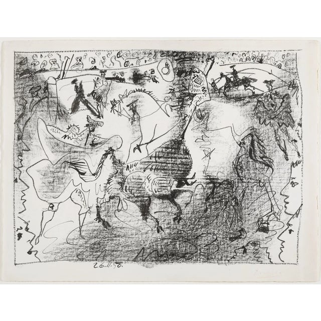 Modern Pablo Picasso, La Pique, 1950, Original Signed and Limited Lithograph For Sale - Image 3 of 7