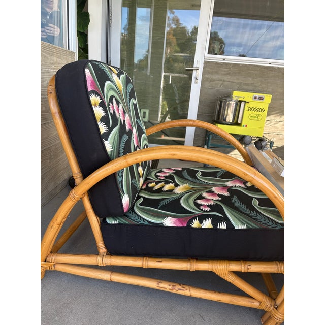 Tropical Rattan 2 Strand Armchair For Sale - Image 9 of 12
