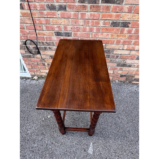 Wood 19th Century English Side Table With Drawer For Sale - Image 7 of 12