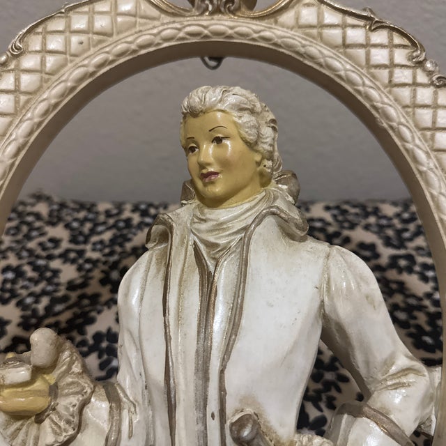 1950s Vintage Universal Statuary Corp Victorian Man Wall Plaque For Sale - Image 5 of 9