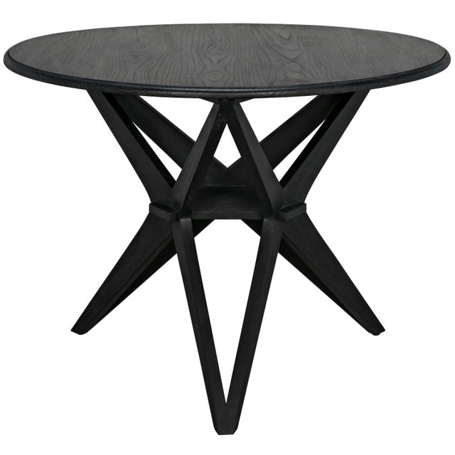 NOIR Victor Dining Table, Charcoal Black For Sale In Los Angeles - Image 6 of 6