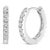 Discover pure elegance and refined allure with these 10K white gold huggie hoop earrings, a stunning testament to both...