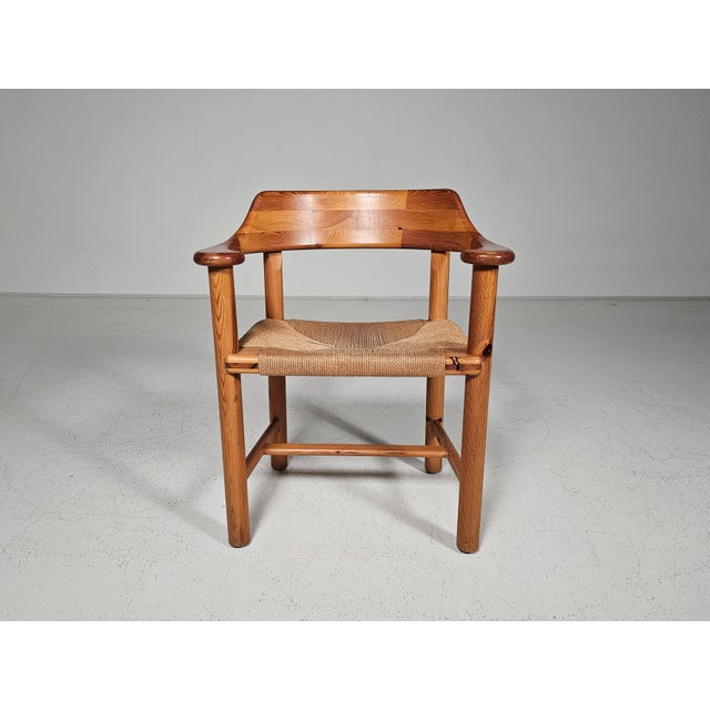 Vintage Dining Chairs in Pine and Papercord by Rainer Daumiller, 1970s, Set of 6 For Sale - Image 16 of 18