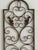Metal Vintage 36" Wrought Iron Scroll Wall Panel With Cast Leaf Accents For Sale - Image 7 of 17