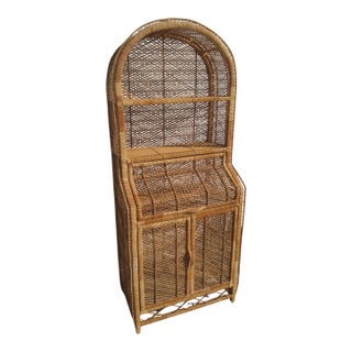 Late 20th Century Italian Boho Chic Bookcase For Sale