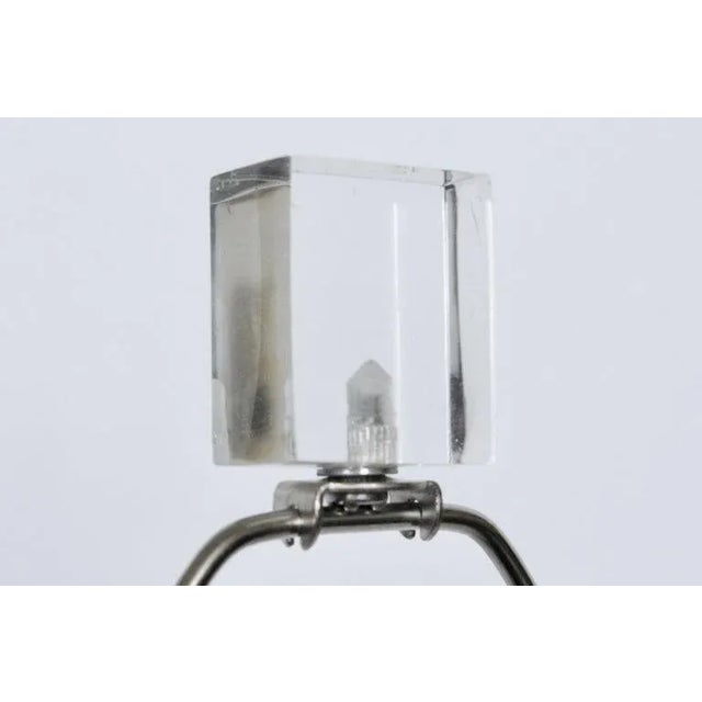 Herb Ritts for Astrolite Clear Acrylic Table Lamp, 1970s For Sale - Image 9 of 13