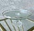 Circa 1950 Whimsical “Harp” Scalloped Gilt Edge Pedestal Cake Stand by Jeannette Glass For Sale - Image 11 of 18