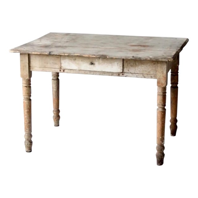 Antique Table With Drawer For Sale