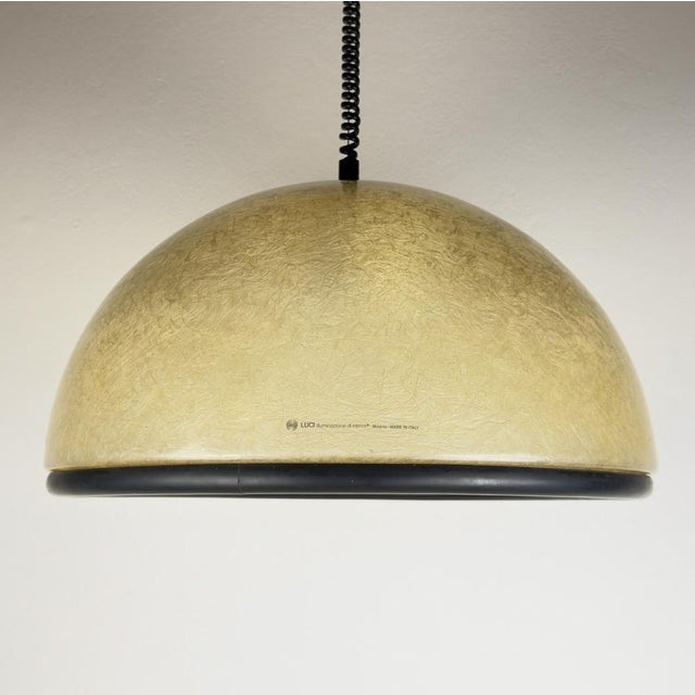 Large Vintage Pendant Lamp by Idea Studio Techno Design for Luci Milano, Italy, 1970s For Sale - Image 9 of 18