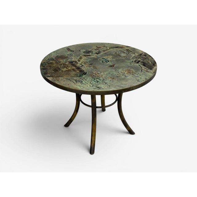 Philip and Kelvin LaVerne, Rare Center Table, Bronze, Usa, 1960s For Sale - Image 4 of 16