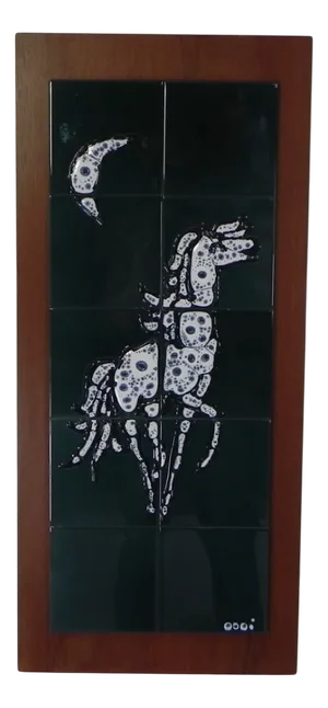 Tile Tableau Depicting a Horse, 1960s