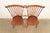1950s L. & J. G. Stickley American Colonial Solid Cherry Wood Spindle Back Windsor Side Chairs or Dining Chairs, Pair For Sale - Image 5 of 16