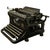 Black Vintage French Typewriter from Contin, 1940s For Sale - Image 8 of 8