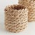 French Abaca French Braid Storage Baskets Round, Set of 2 For Sale - Image 3 of 5