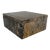 Late 20th Century Solid Stone Marble Fossil Trinket Box For Sale