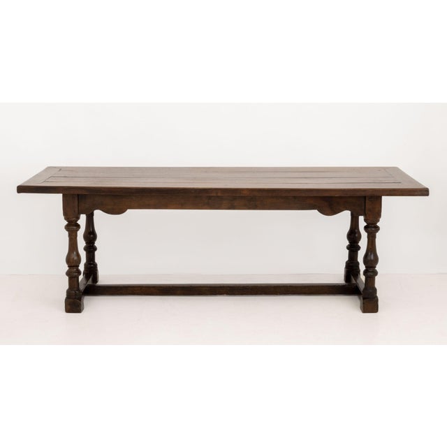French Charles I Style Oak Refectory Table For Sale - Image 3 of 10