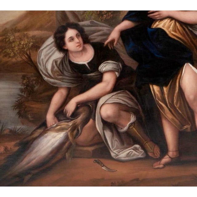 Italian School Artist, Tobias and the Archangel Raphael, 18th Century, Oil on Canvas For Sale - Image 4 of 6