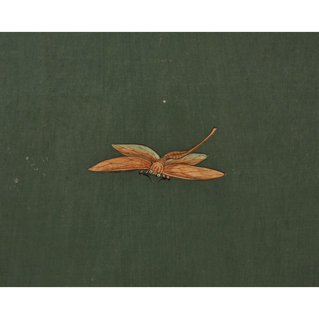 Wood English Chinoiserie Decorated Flora and Fauna Folding Screen For Sale - Image 7 of 18