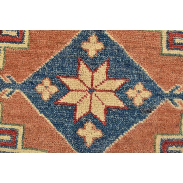 2020s Kazak Rug 8’11” X 12’8” Red Wool Tribal Hand-Knotted Oriental Carpet For Sale - Image 5 of 15