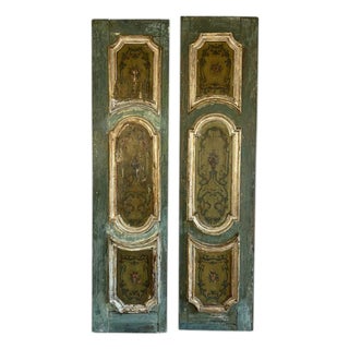 Pair of 19th C. Italian Venetian Baroque Boiserie Doors For Sale