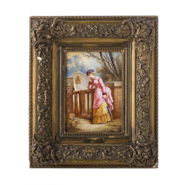 Porcelain Plaque by Laure Levy For Sale - Image 6 of 6
