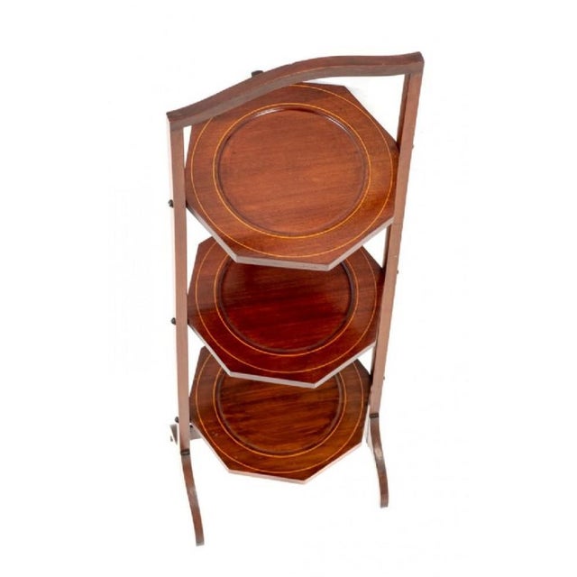 Revival Sheraton Cake Stand in Mahogany, 1900s For Sale - Image 5 of 7