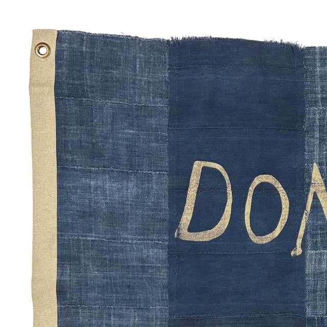 This unique cotton flag is crafted from vintage African textiles. Item pictured is the exact one you will receive. Printed...