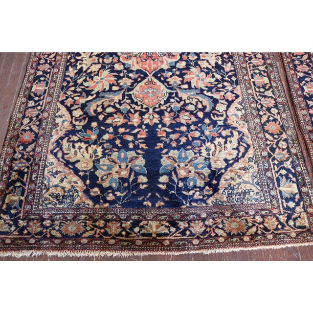 Late 19th Century Antique Persian Feraghan Sarouk Rugs - a Pair For Sale - Image 5 of 13