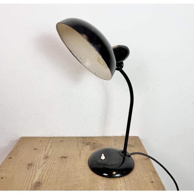 Bauhaus Industrial Bauhaus Black Table Lamp from Escolux, 1930s For Sale - Image 3 of 18