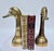 Metal Pair of Large Mid-Century Brass Duck Head Bookends, Sarried Style, Circa 1950 For Sale - Image 7 of 17