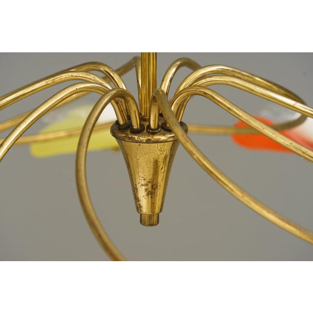 Metal Tornado Chandelier by Rupert Nikoll, Vienna, 1960s For Sale - Image 7 of 18