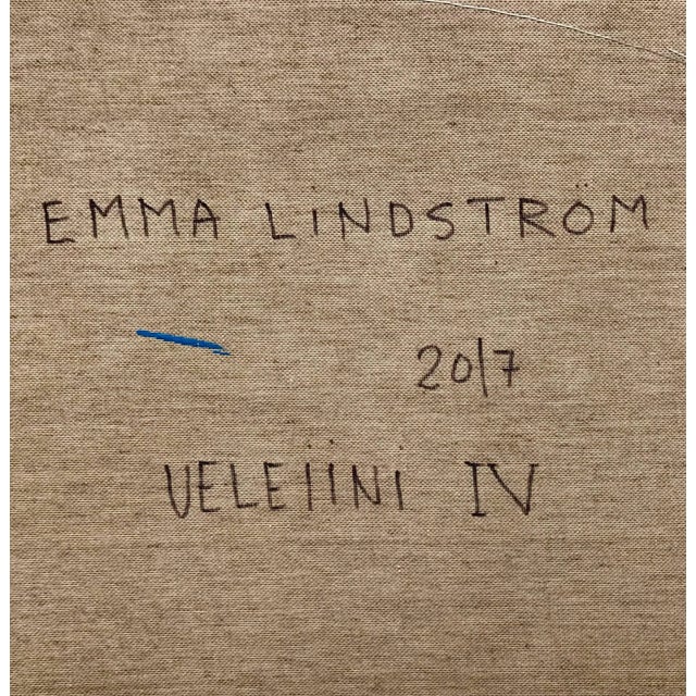 Emma Lindström, Ueleiini 4 Blue Turquoise Abstract Painting by Swedish Contemporary Artist, 2017 For Sale - Image 6 of 6