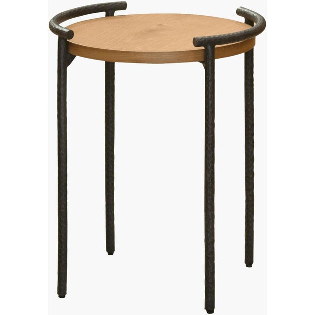 Farmhouse Becki Owens x SURYA Ojai End Table Beige For Sale - Image 3 of 3