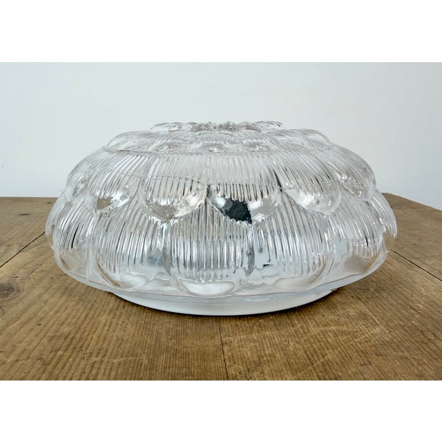 Metal Vintage Glass Wall Light, 1970s For Sale - Image 7 of 17